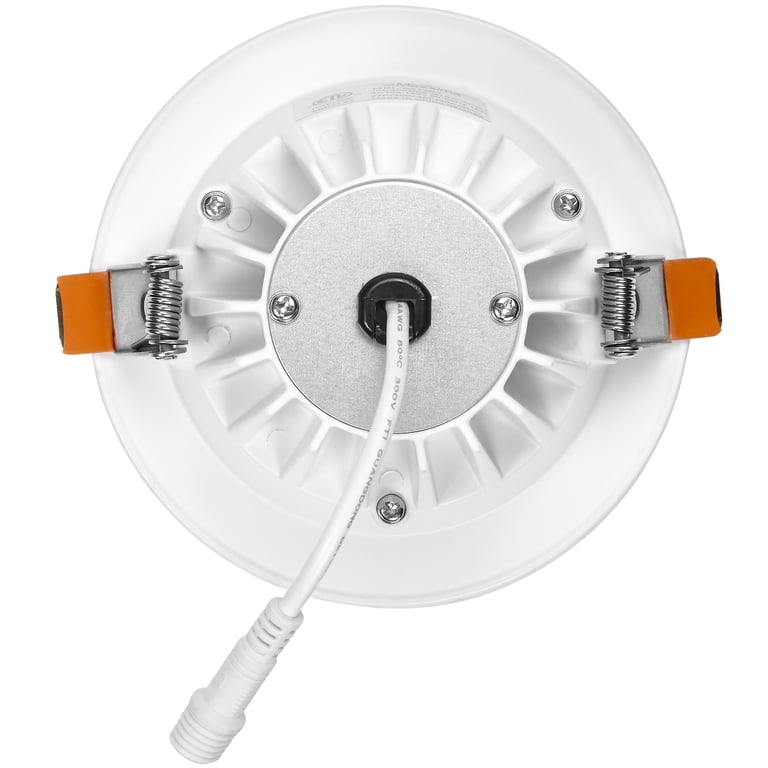 Maxxima 4 Inch Trimless Ultra-Thin Recessed LED Downlight – 5 CCT Selectable, 1000 Lumens, Dimmable, IC Rated, Wet Location