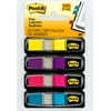 Post-it® Flags, Assorted Bright Colors, .47 in. Wide, 35/Dispenser, 4 Dispensers/Pack