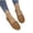 Khaki, variant on ZACPNCV Womens Breathable Moccasins Round Toe Closed Back Comfort Flat Casual Shoes