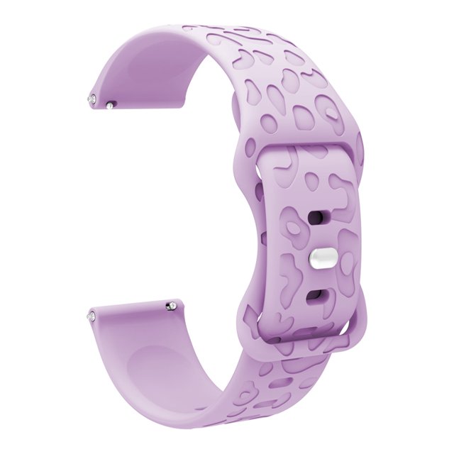 【20mm】 Sporty transpirable correa de reloj de silicona a prueba de sudor a prueba de agua y cómoda experiencia de uso compatible con Smartwatch