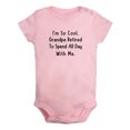 thumbnail image 2 of iDzn I'm So Cool, Grandpa Retired To Spend All Day With Me Funny Rompers For Babies, Newborn Baby Unisex Bodysuits, Infant Jumpsuits, Toddler 0-24 Months Kids One-Piece Oufits, 2 of 5