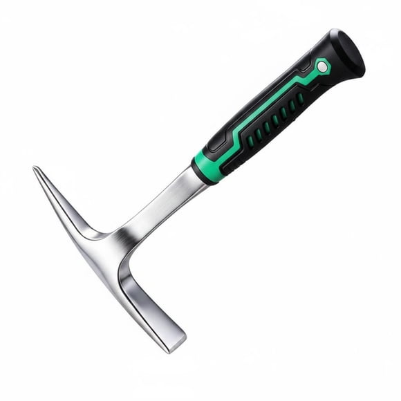 predolo Single-Piece Pickaxe High Hardness Mattock Pickaxe Long-Lasting Garden Pick Tool for Outdoor, Farming, Black Green, L