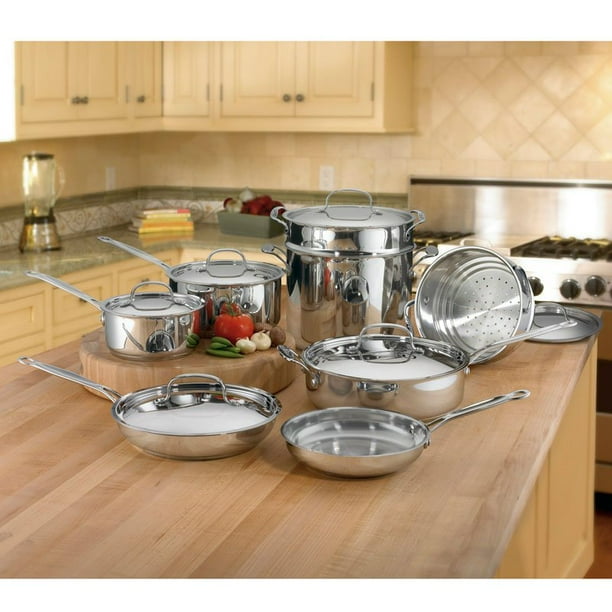 Cuisinart Chef's Classic Stainless Steel 14piece Cookware Set