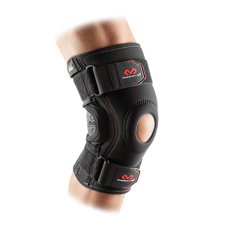 McDavid MD429 Maximum Support Polycentric Hinges Knee Brace, Black, Adult L
