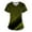 Army Green, variant on Women's Short Sleeve V-Neck T-Shirt, Abstract Pink Wave Print, Lightweight Casual Summer Top, Soft Breathable Fabric