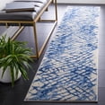 thumbnail image 2 of SAFAVIEH Jasper Ida Abstract Overdyed Runner Rug, Navy/Ivory, 2' x 9', 2 of 8