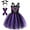 Purple Bat Costume(4 Pcs), variant on HAWEE Light up Witch Dress Halloween Girls Purple Witch Costume Party Fancy Dress with Hat and Broom