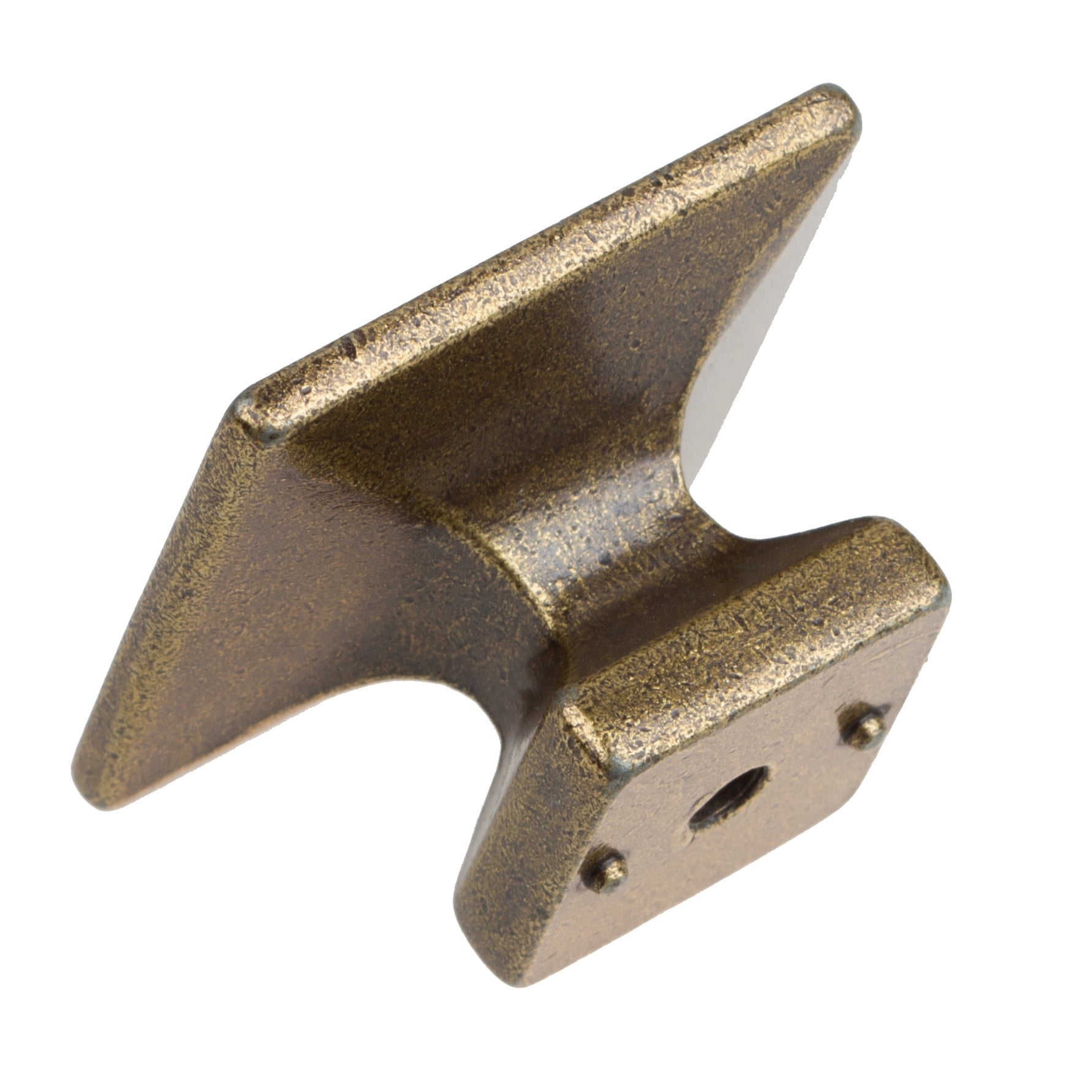 GlideRite 1.375 in. Modern Square Cabinet Knobs, Antique Brass, Pack of 10