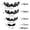 A, variant on TIELUTT Hollow Out Halloween Bats 3D Black Stereo Bat Stickers Halloween Decorations Wall Stickers Refrigerator. Wall Sticker Peel and Stick Wall Arch on Tiles for Kitchen Wall Wolf Wall Stickers Sta