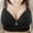 Black, variant on Womens Bras Fashion Comfortable Woman's Lace Beauty Back Strap Wrap Plus Size Bra Underwear for Women Christmas Gifts Cute Underwear