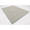 thumbnail image 2 of Unique Loom Botanical Collection Tapis Traditionnel Floral Transitionnel d'Intérieur et d'Extérieur, 7' x 10', Bleu Clair/beige, 2 of 5