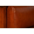 thumbnail image 5 of Crafters and Weavers Arts and Crafts Leather Panel Arm Chair in Russet Brown, 5 of 8