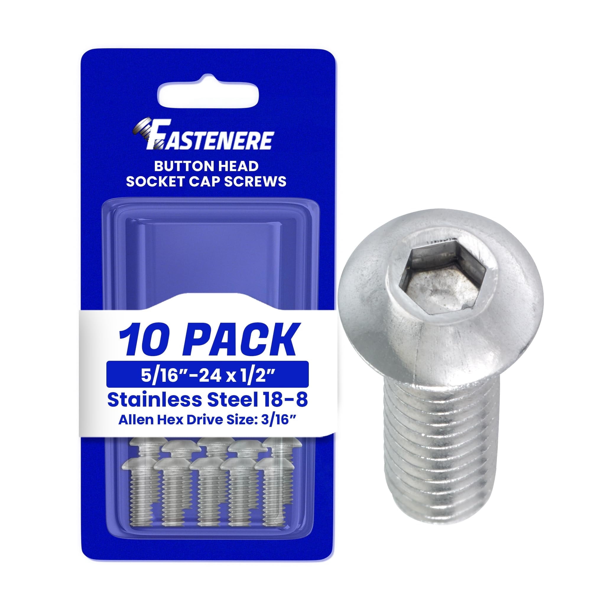50 Viti Brugola Inox Fastenere 50 Viti A Testa Cilindrica 10-32 X 3/4 - Acciaio Inox 18-8, Testa Piatta, Drive Esagonale Viti Per Meccanica Precisione 50 Viti Brugola Inox Fastenere 50 Viti A Testa Cilindrica 10-32 X 3/4 - Acciaio Inox 18-8, Testa Piatta, Drive Esagonale Viti Per Meccanica Precisione