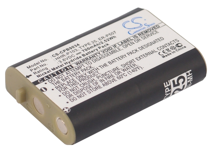 Replacement Battery for Panasonic 3.6v 700mAh Cordless Phone Battery