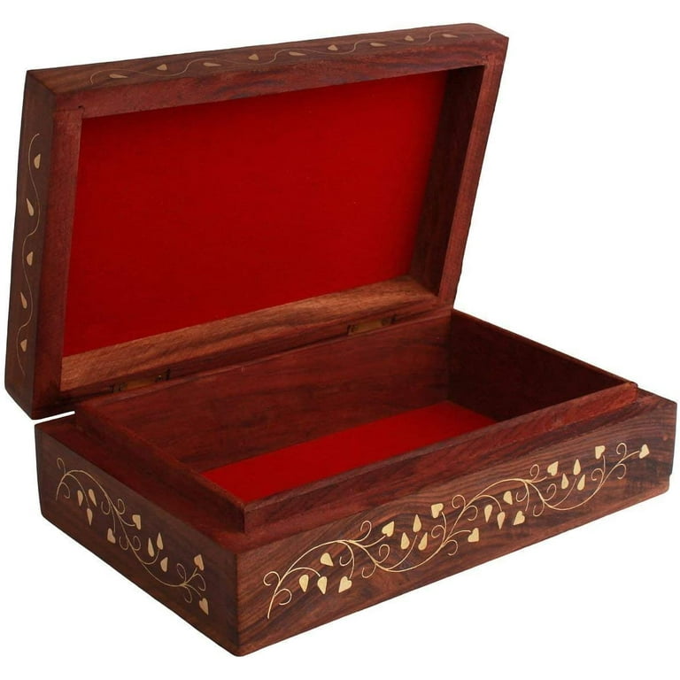 crafthub Sheesham Wooden Box for Jewellery Combo - Jewellery Organizer Box, Jewelry Box for Girls, Wood Box for Storage, Gifts for Bride, Cash Box  Wooden