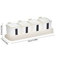 thumbnail image 3 of Vacemry Under $5 4 Jar Spice Organizer, Press Type Condiment Storage Box with Individual Lids, Kitchen Countertop Organizer for Cooking Baking, Plastic Seasoning Keeper Set, 3 of 6