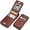 Brown, variant on REQO iPhone X iPhone Xs Case Wallet with Credit Card Holder, Premium Leather Magnetic Clasp Kickstand Heavy Duty Protective Cover for iPhone Xs/X 5.8 Inch(Red)