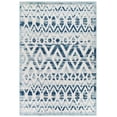 thumbnail image 2 of Modway Reflect 94.5" Tamako Diamond Chevron Moroccan Trellis Rug in Ivory/Blue, 2 of 9