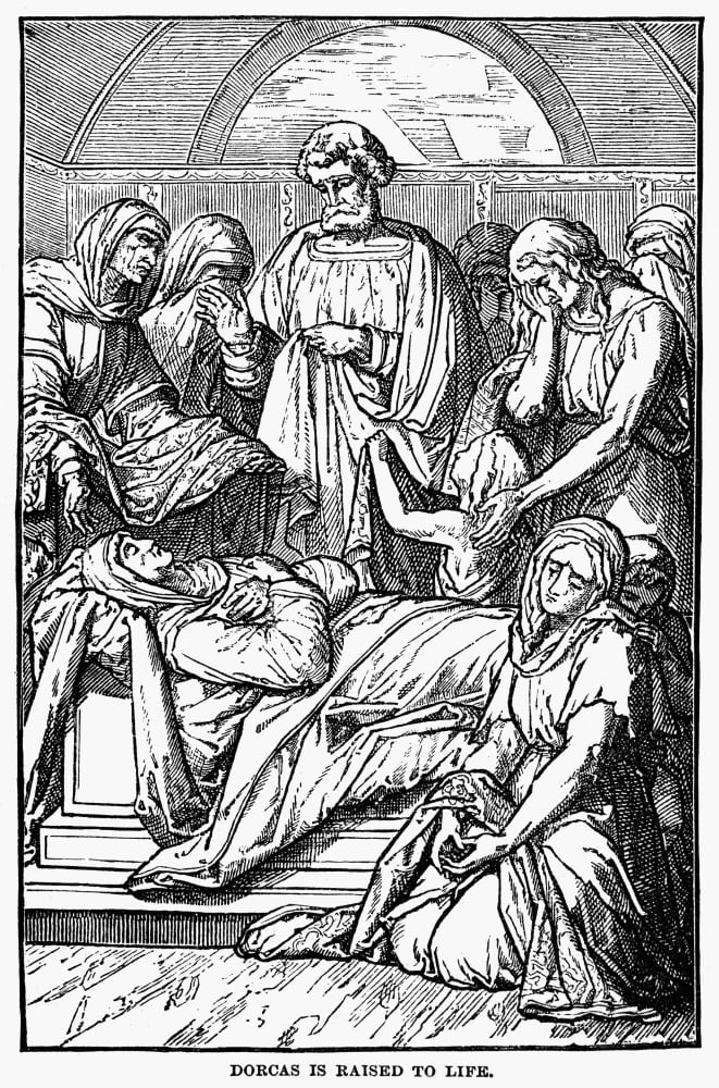 Dorcas Raised To Life Ndorcas (Tabitha) Is Raised To Life By Saint
