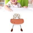 thumbnail image 1 of Asiento Elevador Para Comedor Para Bebés, Trona Para Bebés Con Respaldo Rojo Café Para Viajes Para Niños Pequeños De 6 Meses A 6 Años, 1 of 7