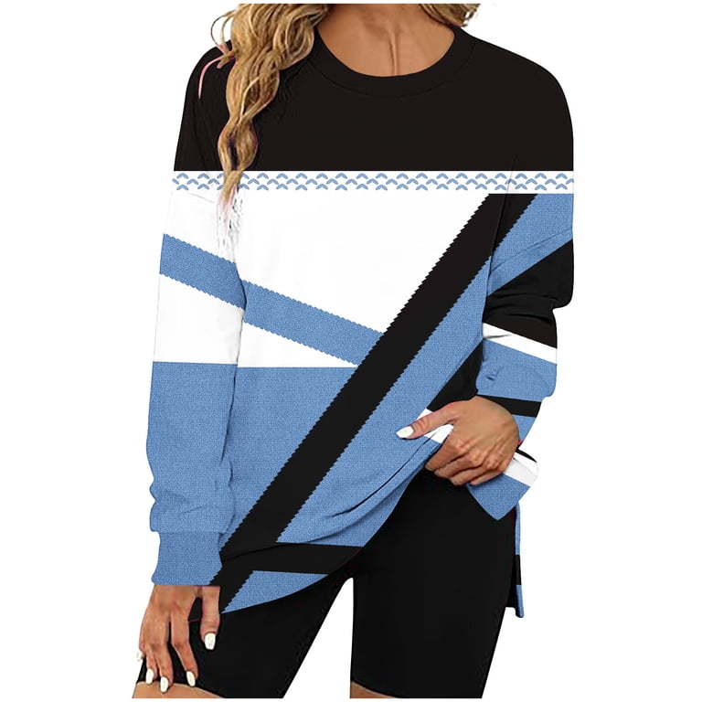 Clearance Deals Gnurob Ombre Sweatshirts for Womens Crew Neck