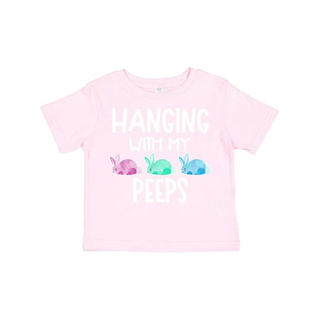 

Inktastic Easter Hanging with My Peeps Pastel Bunnies Gift Toddler Boy or Toddler Girl T-Shirt