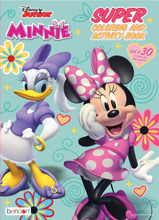 disney junior minnie super coloring and activity book