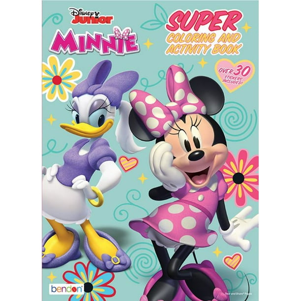 disney junior minnie super coloring and activity book