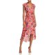 thumbnail image 2 of Vestido alto y bajo Parker Floral rojo 6, 2 of 2