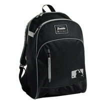 Franklin Sports Kids Baseball Bag - Youth Tball   Baseball Backpack - Boys   Girls Bat Pack - Youth Bat   Equipment Bag - Black/Gray