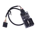 thumbnail image 3 of 9Pin USB Splitter USB Motherboard Header Extension Connector, Multiple Port Splitter for Enhanced Computer Functionality, 3 of 11