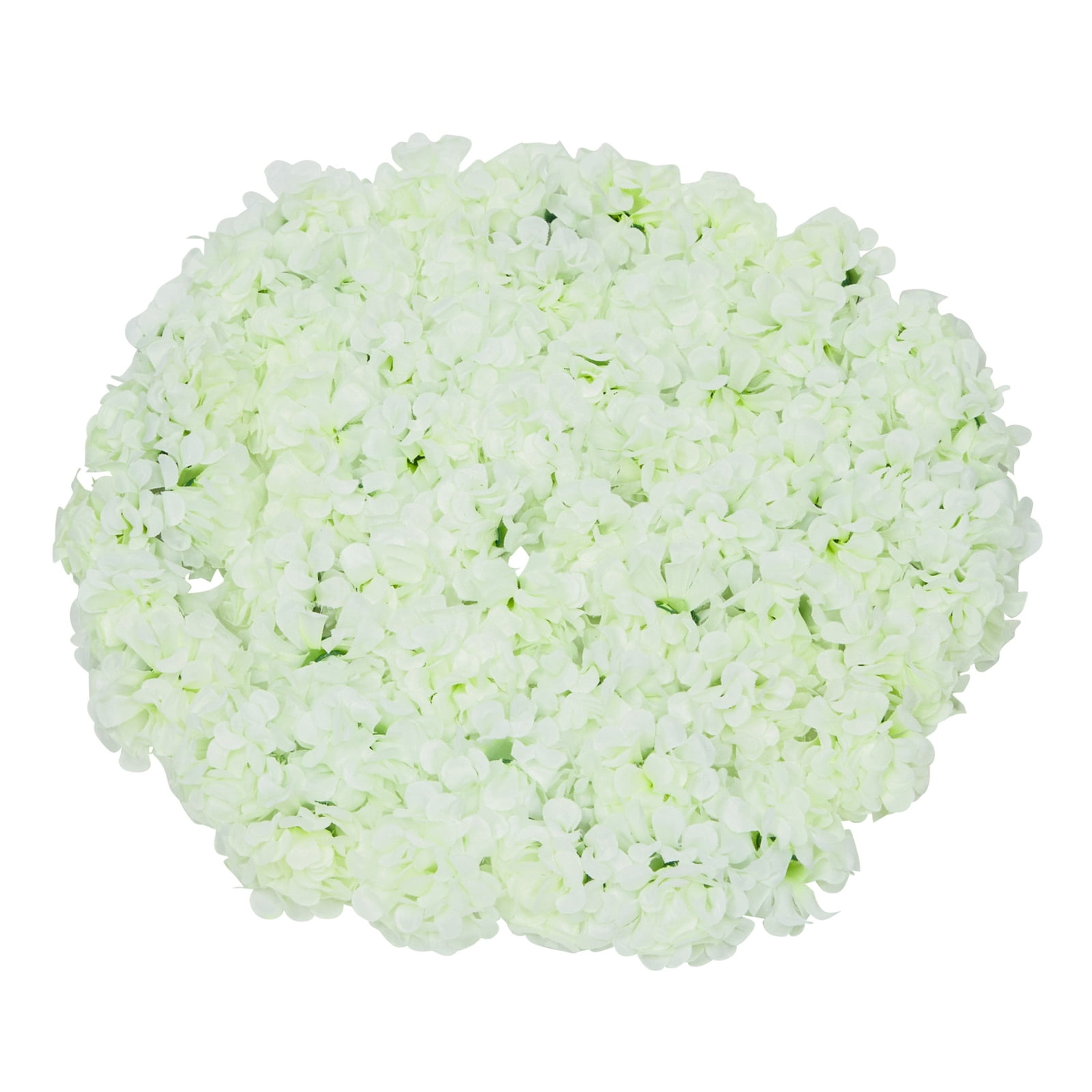 60 Pack Light Green Artificial Hydrangea, Faux Fake Flower Heads for Crafts Floral Decoration, 2 in