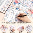 thumbnail image 5 of Bible Cover Case for Women, Large Bible Tote Bags Quilted Carrying Case with Shoulder Strap, Bible Study Supplies Journaling Kit, Christian Gift for Womenn (Green), 5 of 9