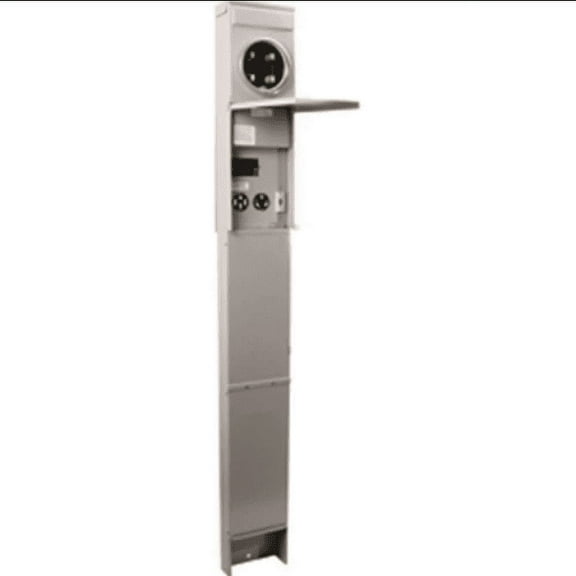 50-30-20 Metered GFCI RV Pedestal – Direct Bury – RINGLESS – R075CP6010