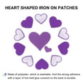 thumbnail image 4 of Uxcell 30 Piezas Parche de Hierro en Forma de Corazón Bordado Parches Aplicaciones para Reparación de Ropa Púrpura 2.5x2cm/0.98"x0.79"; 4x3.5cm/1.57"x1.38"; 7x6.8cm/2.76"x2.68", 4 of 5