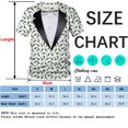 thumbnail image 4 of QTAGTESS Tuxedo T-Shirt Peacock Print Shirt Fake Suit with Bowtie Tee, 4 of 7