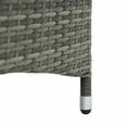 thumbnail image 4 of Spaco 5-Level Rattan Pool Lounge Chair with Adjustable Backrest, Wheels, Pillow, and Headrest, Perfect for Outdoor Relaxation, Gray, 4 of 11