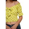 thumbnail image 4 of Crop top campesino, modelo 0614 (Verde) verde M Roman Fashion Crop top 0614, 4 of 5