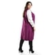 thumbnail image 3 of Chaleco largo tipo gamuza Roman Fashion 3905 Magenta Unitalla, 3 of 6