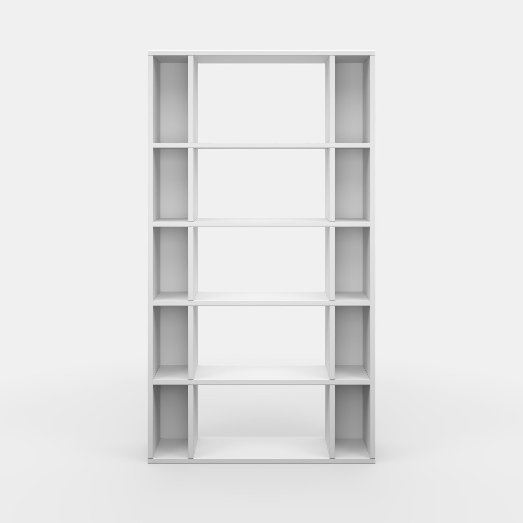 Ada Home Decor Sanborn Multiple Tier Open Shelf Modern Bookcase, White