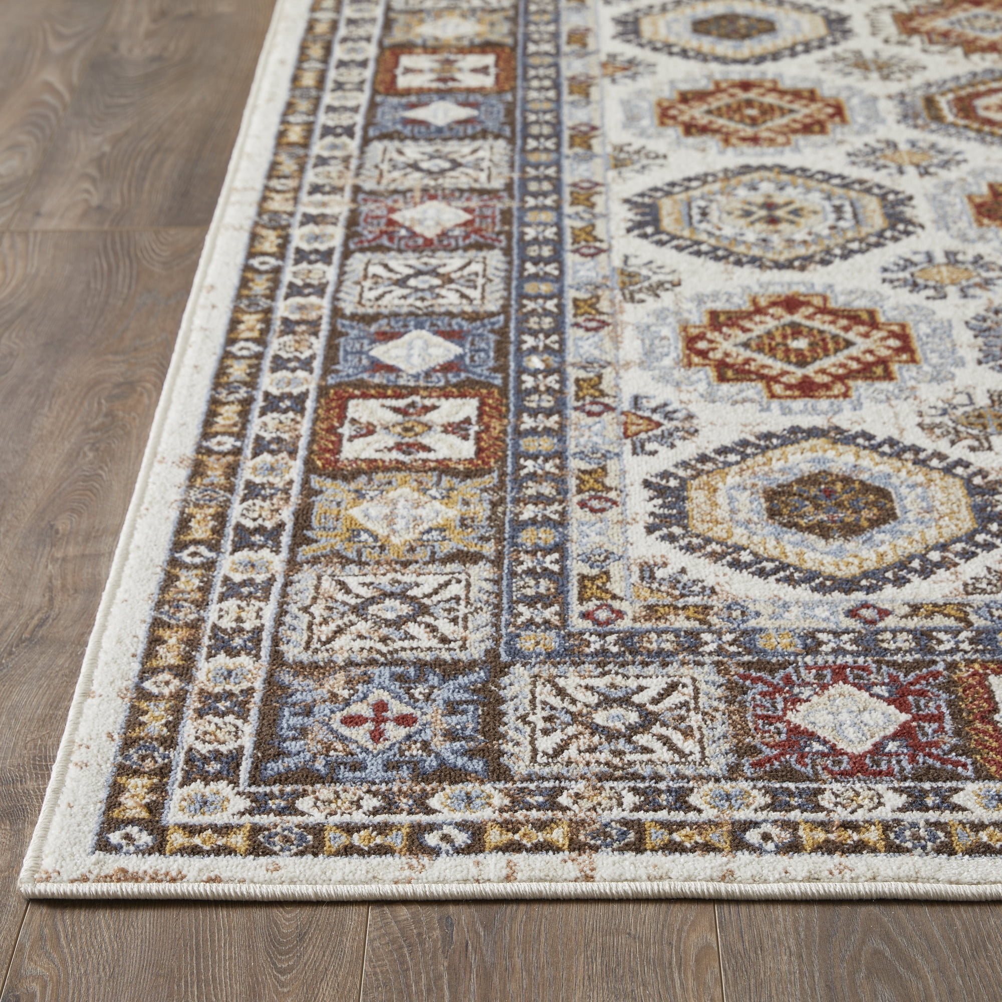 Loomaknoti Alsbrooke Delary 5' x 7' Cream/Beige Oriental Indoor Area Rug