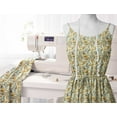 thumbnail image 6 of Soimoi Texture Printed, Japan Crepe SatinFabric, by The Yard 54 Inch Wide, Decorative Sewing Fabric for Dresses Kimonos Gowns, Mustard Yellow, 6 of 6