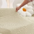 thumbnail image 5 of Super Thick Sectional Couch Covers L Shape Sofa Covers Stretch 2pcs Sofa Slipcovers for 3 Seater + 3 Seater Sectional Chaise Slipcover with 2pcs Pillow Covers for Pets, Beige, 5 of 13