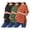 Black + Green + Orange, variant on 3 Pack Maternity Shirts Split Side Oversized Pregnancy Tops Crew Neck Short Sleeve Postpartum Clothes
