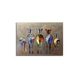 thumbnail image 1 of Peinture à l'Huile Abstraite Cartoon Zebra Colorée Murale Décorative Toile Art Images Sans Cadre Dessin à l'Huile Affiches, 1 of 5
