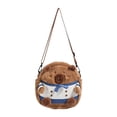 thumbnail image 1 of Bolso bandolera de capibara de felpa para mujer, bolso de hombro elegante y novedoso para vacaciones, 1 of 8