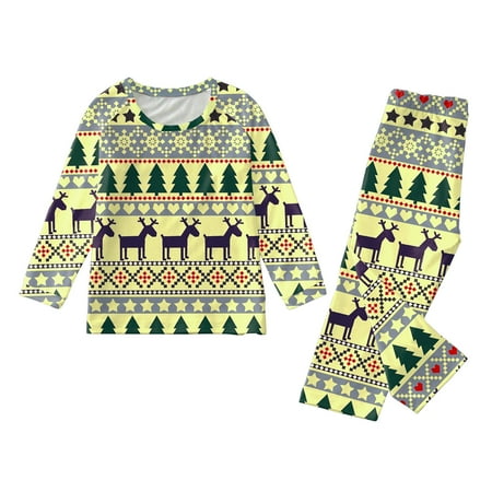 

Christmas Family Clothing Pajamas Sets Childrens