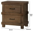 thumbnail image 4 of ACME Furniture Adams Wood Nightstand in Antique Oak, 4 of 6