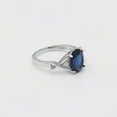 thumbnail image 3 of Birthstone Engagement Ring for Women by Ginger Lyne Sterling Silver Cubic Zirconia, 3 of 5