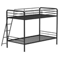 thumbnail image 6 of Carson Metal Twin Over Twin Bunk Bed Glossy Black, 6 of 9